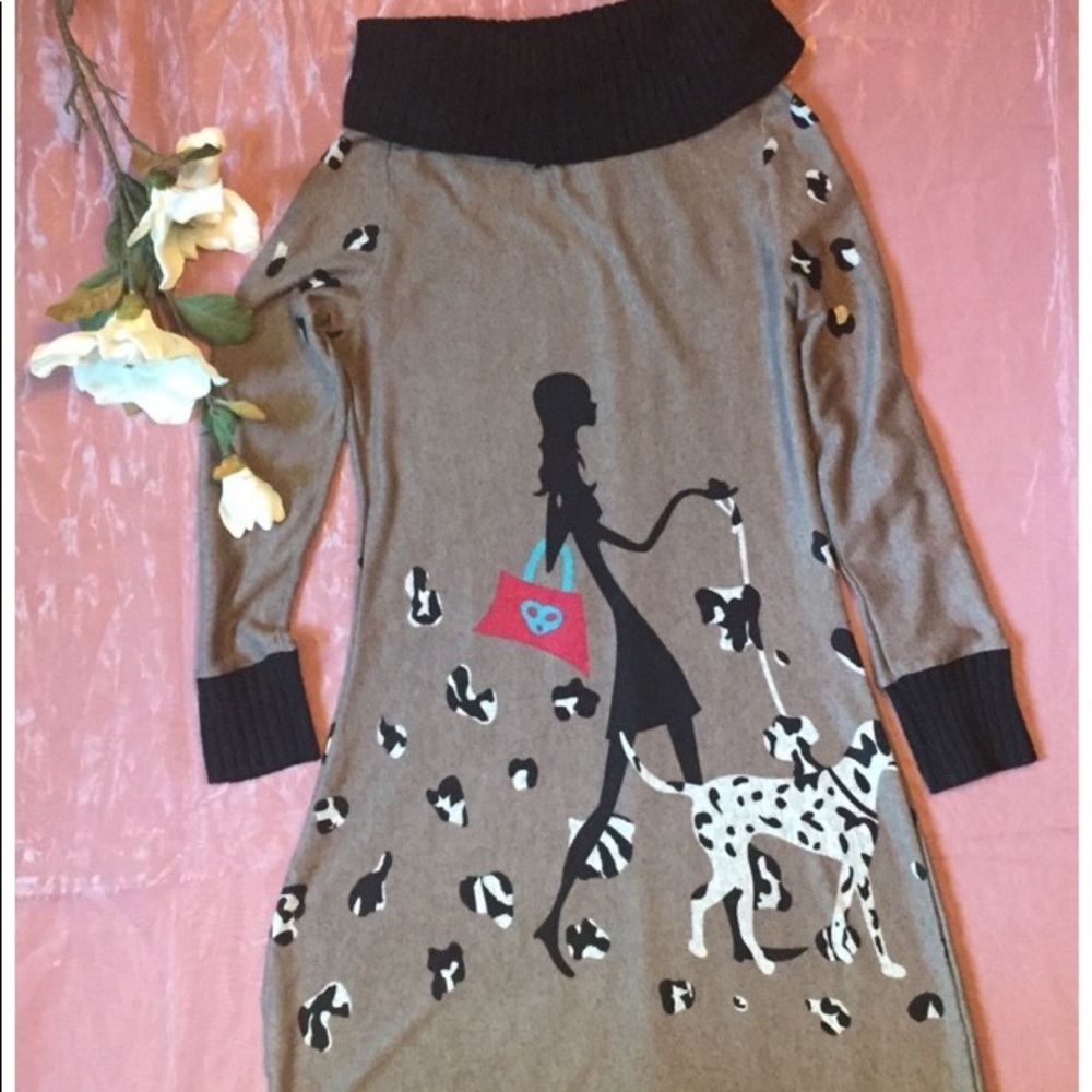 Reduced! Elena Wang Sweater Dress Size S & FREE SHIPPING!